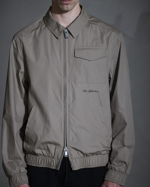 Script Shirt Jacket - Dusty Brown