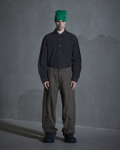 Washed Cargo Pants - Dark Grey