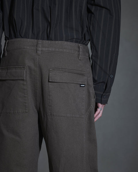 Washed Cargo Pants - Dark Grey