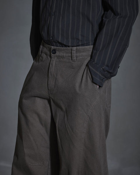 Washed Cargo Pants - Dark Grey
