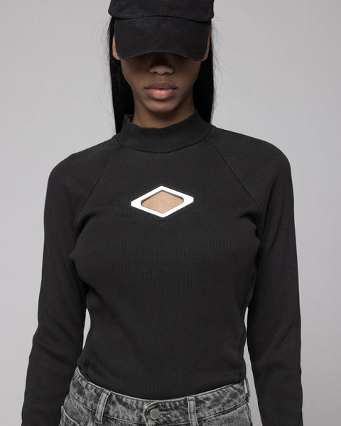 Diamond Long Sleeve - Washed Black