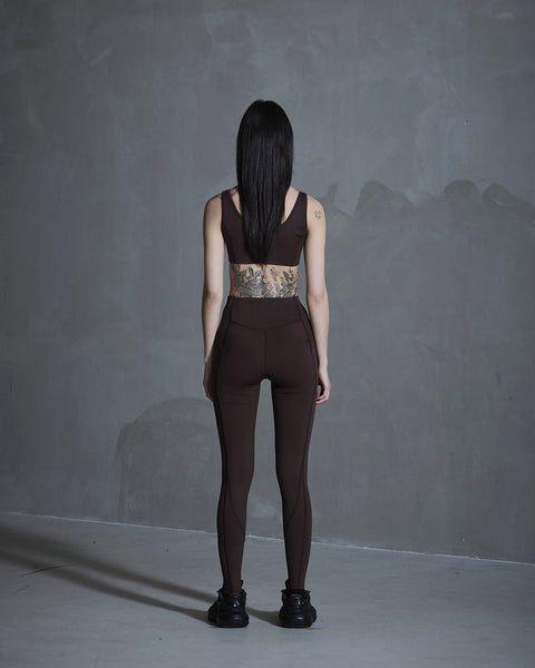 Technical Tights - Coffe Brown