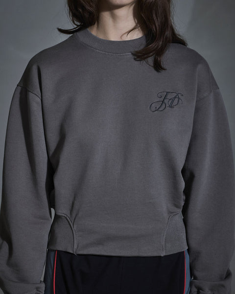 Monogram Crewneck - Dusty Brown