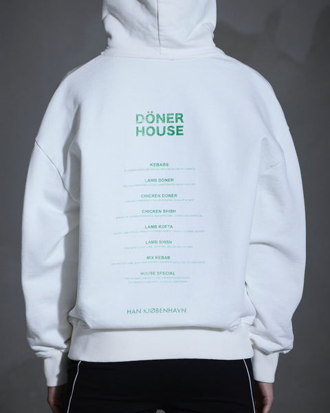 Döner House Oversized Hoodie - Off White