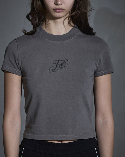 Monogram Mini Tee - Dusty Brown