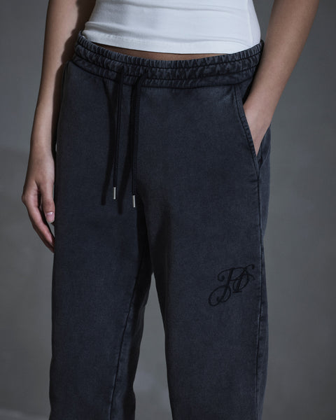 Monogram Jersey Trousers - Dark Grey