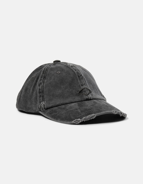 Distressed Diamond Cap - Black