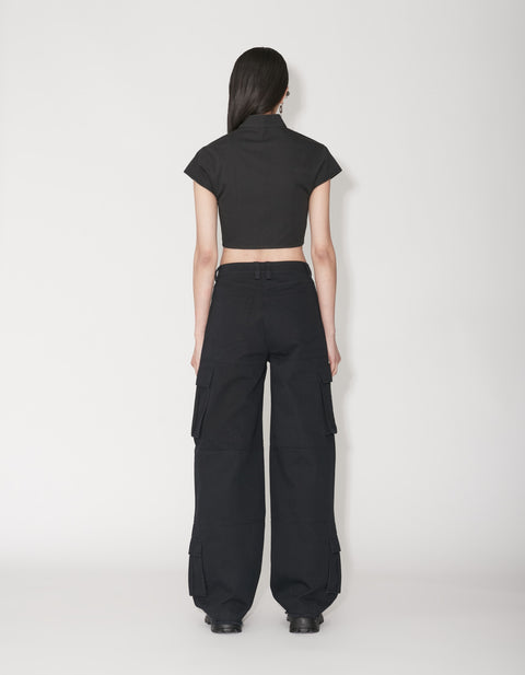 Cotton Baggy Cargo Trousers