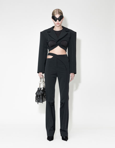 Cut-Out Tailored Trousers